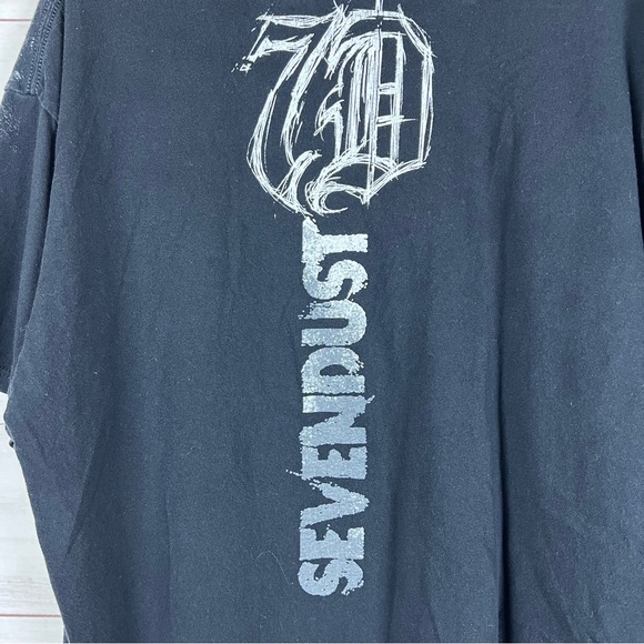 Vintage 2010 Sevendust Band Skull T-Shirt XL - Picture 4 of 5